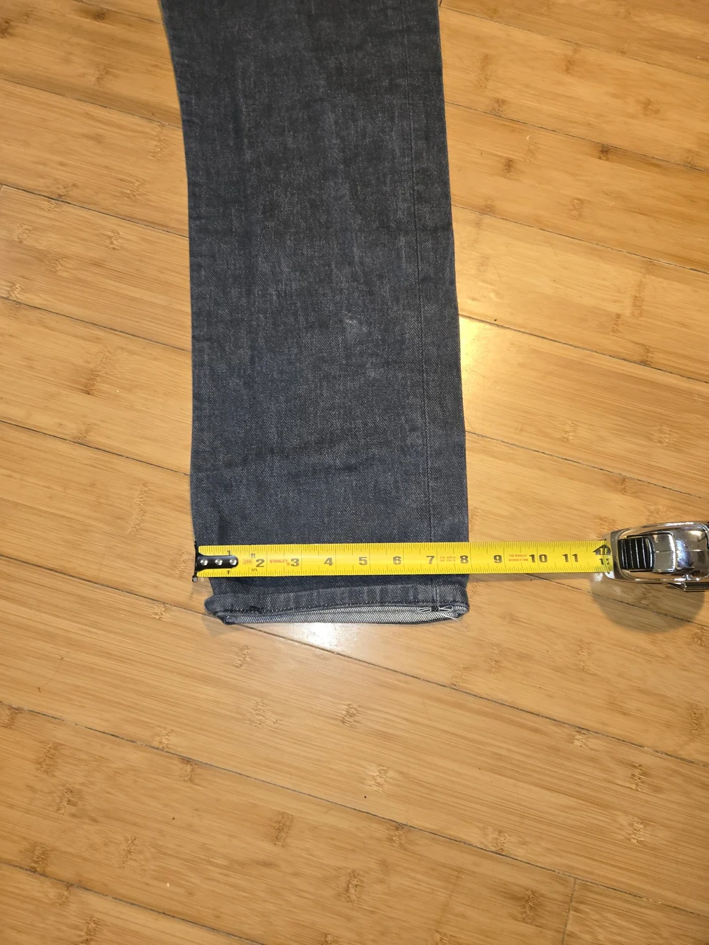 Levis 501 Jeans Mens 32x32 Black Charcoal Wash Button Fly Straight Leg Stretch